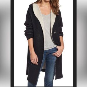 BLANKNYC Chill Pill Black and Beige duster Cardigan